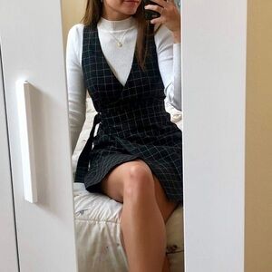 Plaid over dress - forever 21
